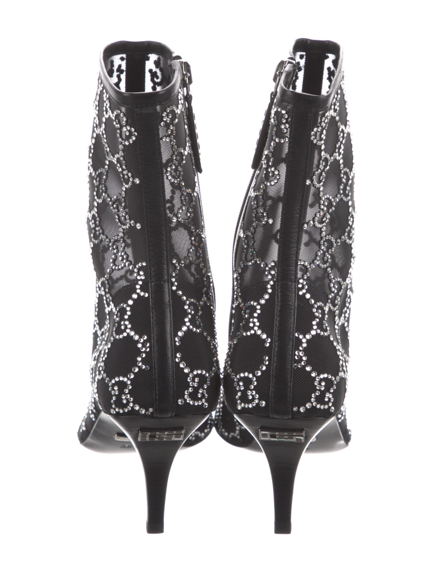Gucci Leather Printed Sock Boots